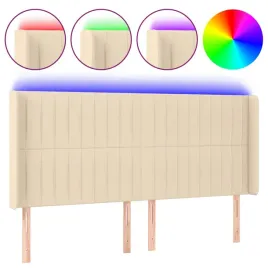 zaglowek-led-203x16x118-128cm-kremowy