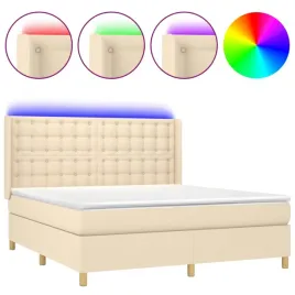 lozko-kontynentalne-z-materacem-led-160x200-kremowo-biale