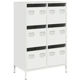 kredens-stalowy-bialy-68x39x103cm-6-szufladami