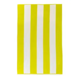 recznik-plazowy-100x160-neon-seledynowy-bialy-pasy