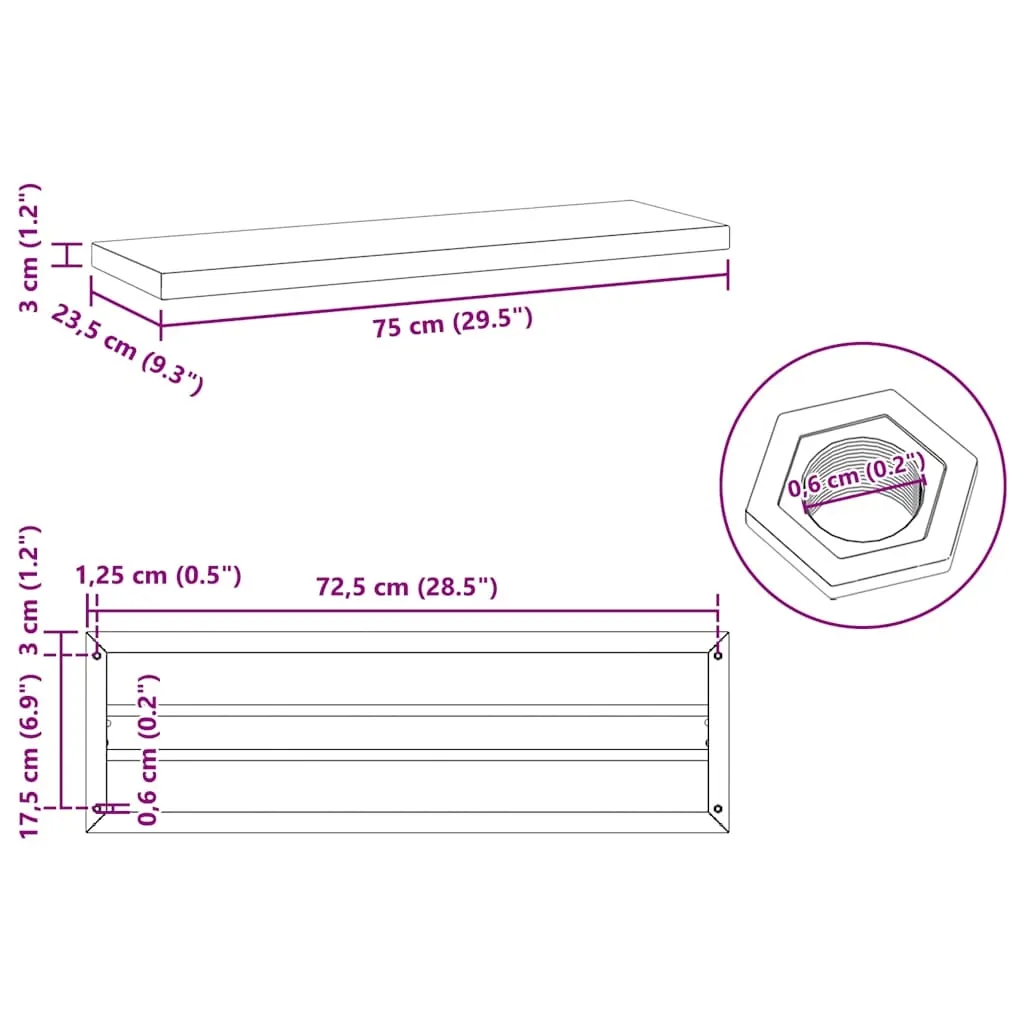 regal-scienny-75x235-czarny-stal-nierdzewna