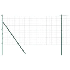 ogrodzenie-z-slupkiem-zielony-12-x-25-m-stal