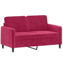 sofa-aksamitna-2-osobowa-winna-czerwien-138x77x80-cm