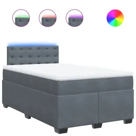 lozko-kontynentalne-aksamitne-z-led-120x190x100-5cm-ciemnoszare