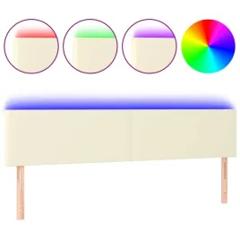 zaglowek-do-lozka-z-led-kremowy-160x5x78-88cm-sztuczna-skora