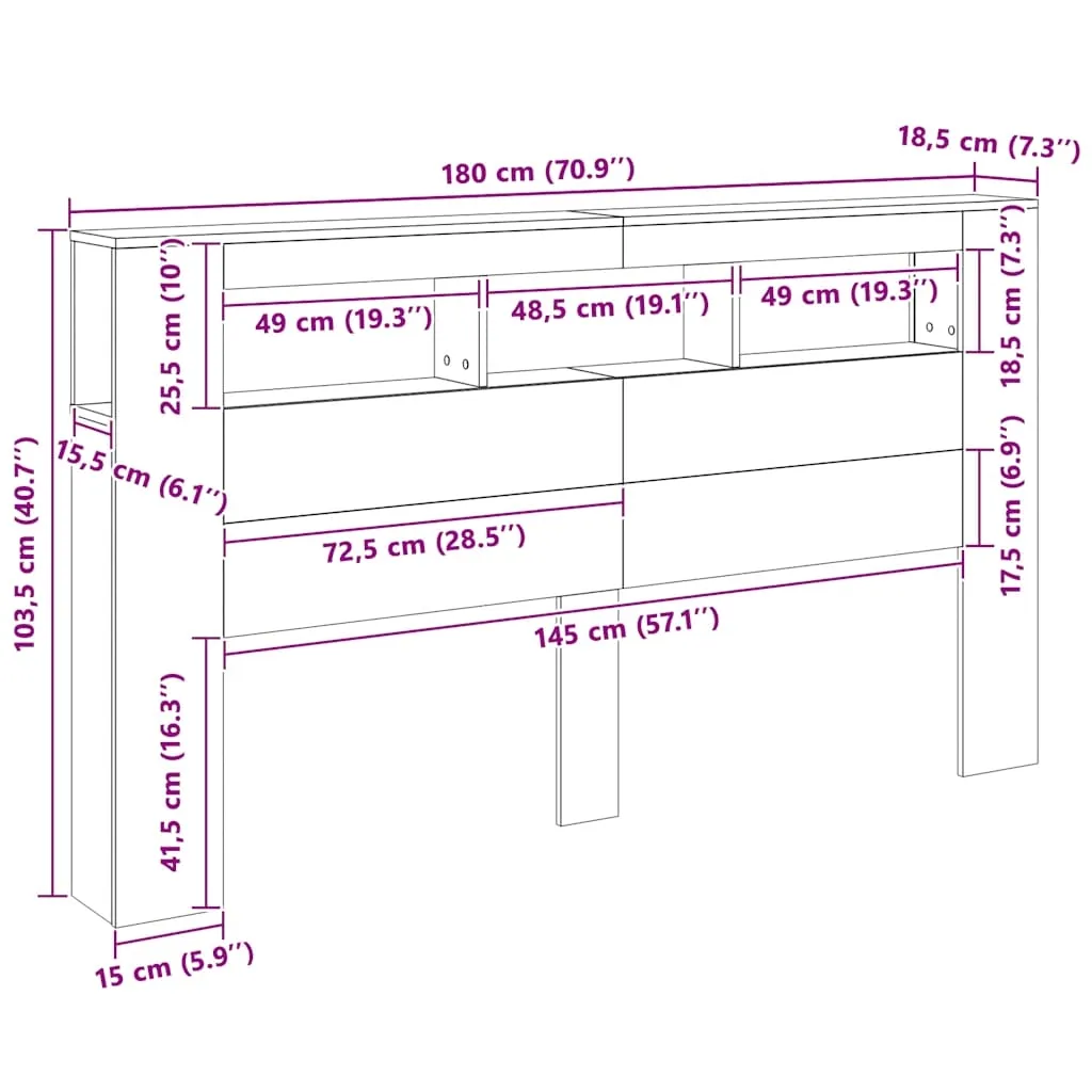 led-zaglowek-180x185cm-bialy-stan-nowy