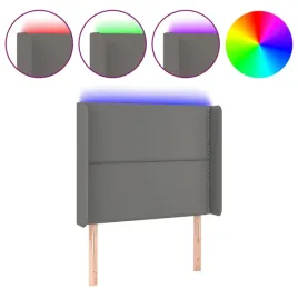 led-zaglowek-lozka-szary-103x16x128cm