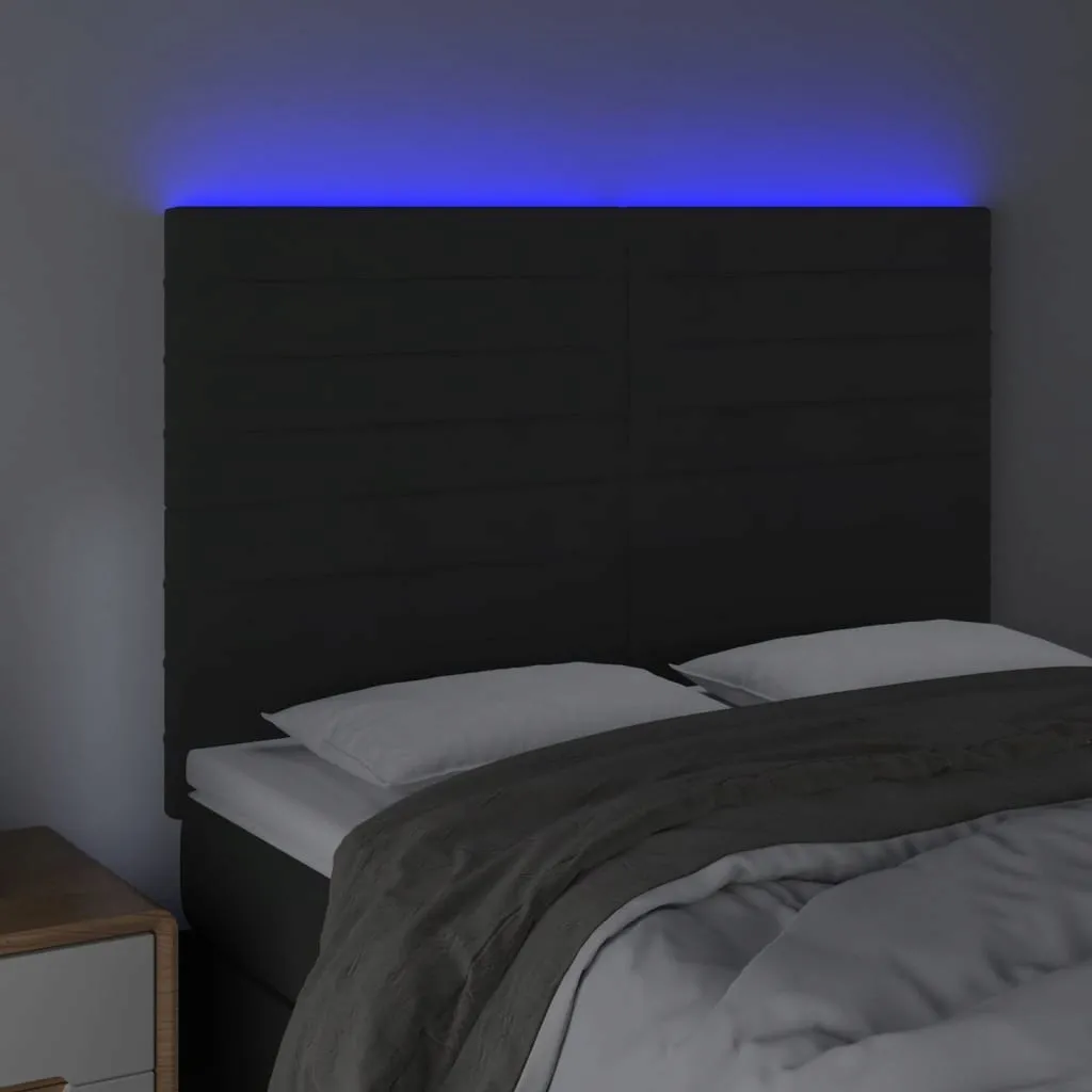 zaglowek-led-aksamit-144x5-czarny-stan-nowy