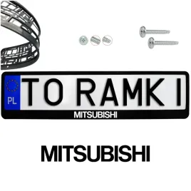 ramki-ramka-tablic-mitsubishi-1-szt-napis-pod-tablice-rejestracyjne