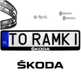 ramki-ramka-tablic-skoda-1-szt-napis-pod-tablice-rejestracyjne