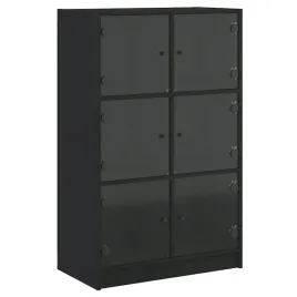 szafka-na-ksiazki-czarna-68x37x109-cm