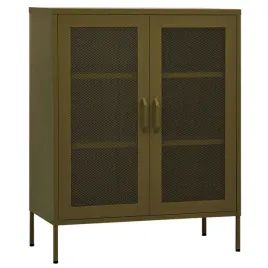 szafka-stalowa-80x35x1015-oliwkowa-2-polki-drzwiczki-z-siatka