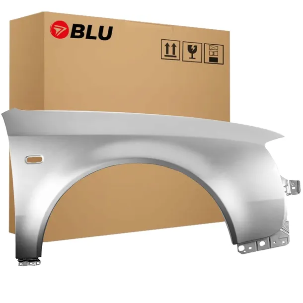 BLU Błotnik AUDI A6 C5 LY7W prawy srebrny 01-05 przód lift LichtSilber