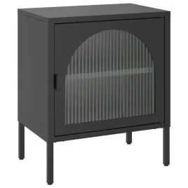 stolik-nocny-czarny-50x35x60-cm-stal-szklo-ryflowane