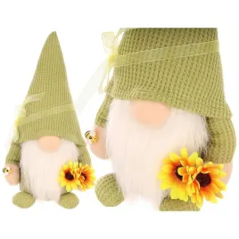 skrzat-gnom-20cm-zielony-ze-slonecznikiem-dekoracja-wiosenna-saska-garden