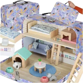 domek-w-walizce-hotel-spa-dla-zwierzat-drewniane-mebelki-figurki