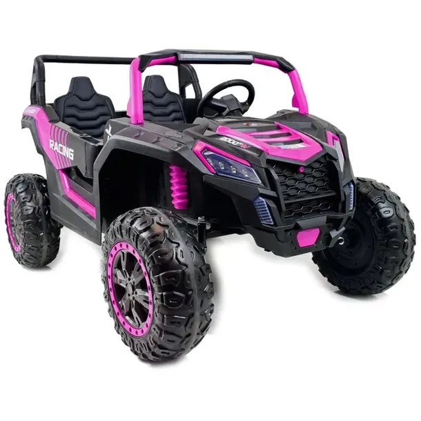 MEGA BUGGY UTV-2000 RÓŻOWY 4x200W 24V, DO 100 KG, METALOWE AMORTYZATORY