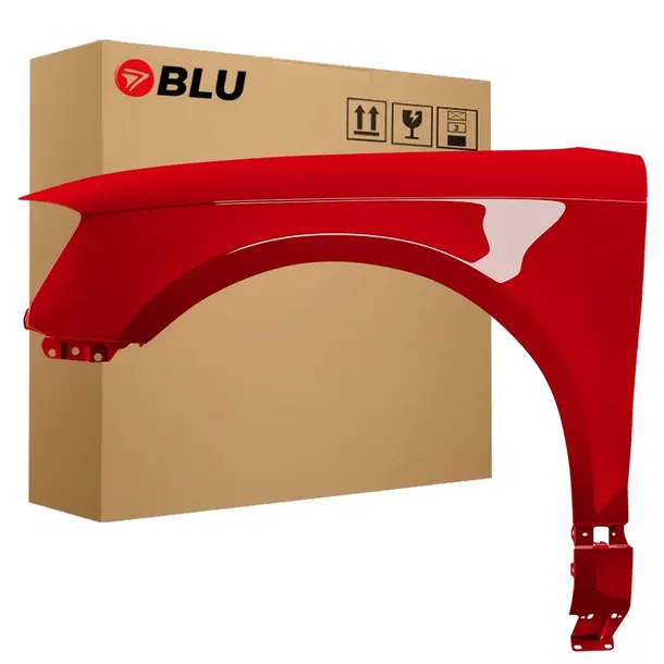BLU Błotnik AUDI A3 8P lift LY3J lewy czerwony 08-12 przód