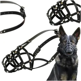 kaganiec-dla-psa-skorzany-nitowany-dingo-s-m-obwod-32cm-owczarek-niemiecki