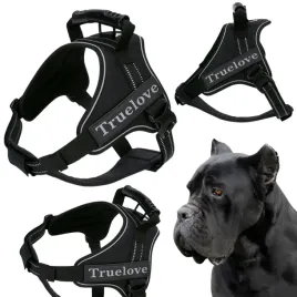 szelki-dla-psa-pracujacego-z-rekojescia-truelove-outdoor-czarne-xxl