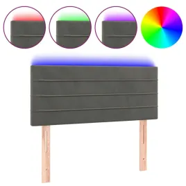 zaglowek-led-aksamitny-ciemnoszary-100x5x78-88-cm