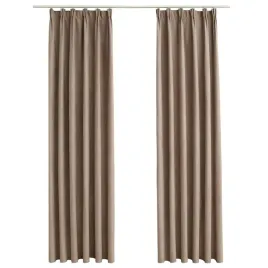 vidaxl-zaslony-zaciemniajace-z-haczykami-2-szt-taupe-140x245-cm