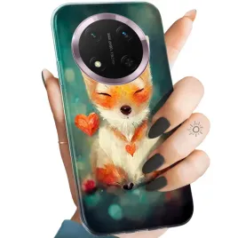 etui-do-honor-magic7-lite-wzory-liski-lisy-fox-obudowa-pokrowiec-case