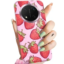 etui-do-honor-magic7-lite-wzory-truskawki-poziomki-owoce-obudowa-pokrowiec
