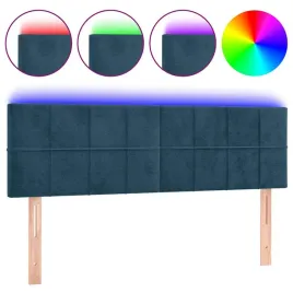 zaglowek-led-aksamitny-144x5x78-88-cm-ciemnoniebieski