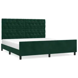 rama-lozka-z-zaglowkiem-203x166x118-128-cm-ciemnozielona