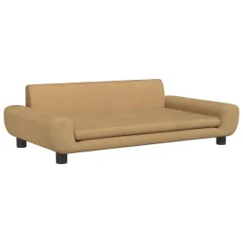 dziecieca-sofa-aksamitna-brazowa-100x54x33cm