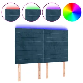 zaglowek-led-aksamitny-ciemnoniebieski-144x118-cm