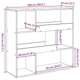 regal-dab-sonoma-100x33x945cm-marka-vidaxl