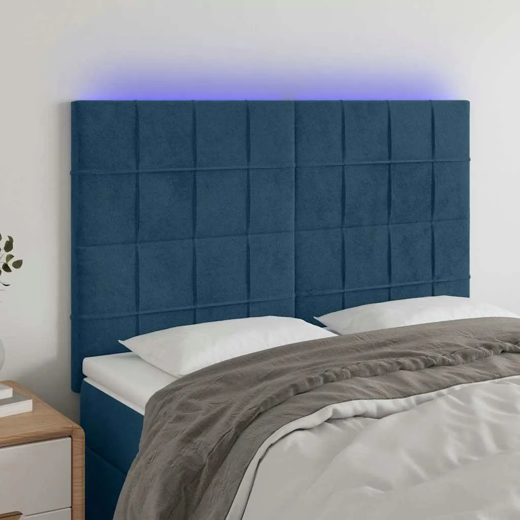 zaglowek-led-aksamit-ciemnoniebieski-144x5x118cm