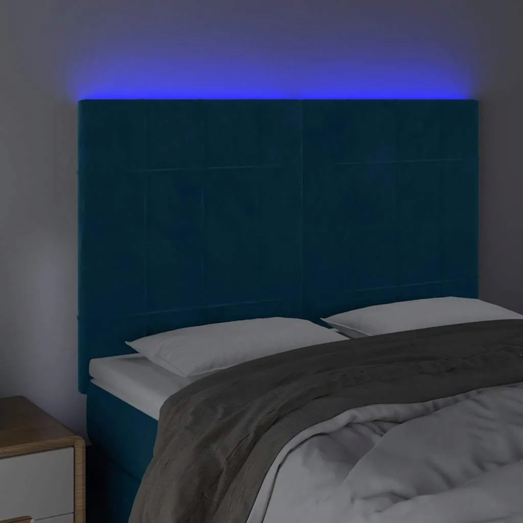 zaglowek-led-aksamit-ciemnoniebieski-144x5x118cm-stan-nowy