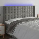 led-zaglowek-163x16x118-cm-jasnoszary-stan-nowy