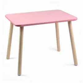 stolik-dzieciecy-prostokatny-60x45-cm-rozowy-skandynawski-mdf-drewniane-nog