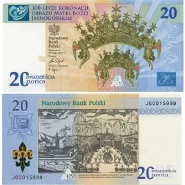 20-pln-banknot-300-lecie-koronacji-obrazu-matki-bozej-folder