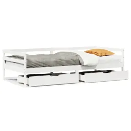 lezanka-2-w-1-z-szufladami-lite-drewno-sosnowe-biala-2035x975x565