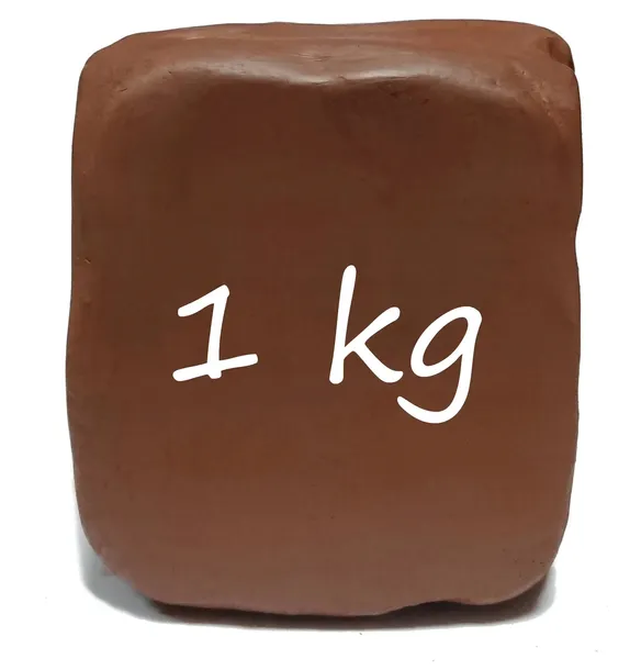 GLINA CERAMICZNA PLASTYCZNA CZERWONA MASA 1KG HURT
