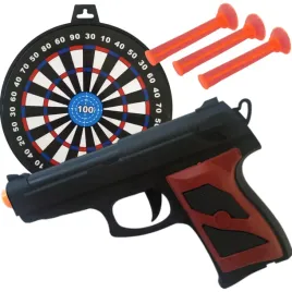 bron-karabin-pistolet-z-tarcza-3-strzalki-komplet