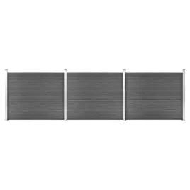ogrodzenie-wpc-czarne-526x146cm-kompletny-zestaw