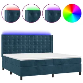 lozko-kontynentalne-z-led-i-materacami-203x203-cm-ciemnoniebieskie