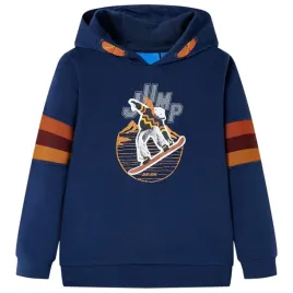 bluza-dziecieca-z-kapturem-104-granatowa-niedzwiedz-snowboard-92percent-bawel