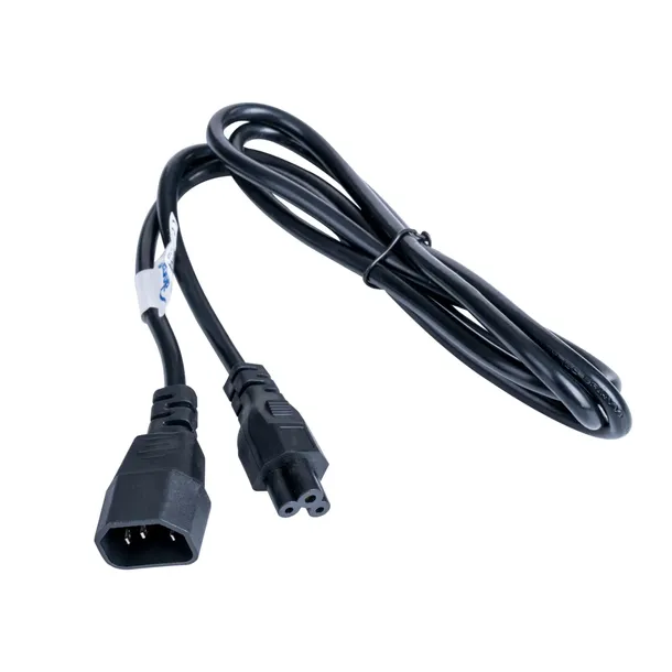 Kabel zasilający Akyga AK-NB-09A koniczynka IEC C5 / C14 przedłużacz 1.5m