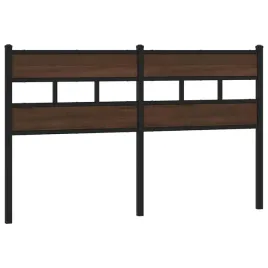 wezglowie-lozka-stalowe-brazowe-dab-166x915-cm