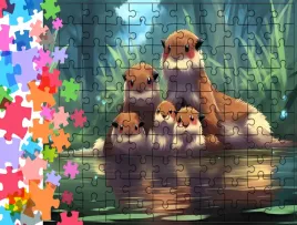 puzzle-tradycyjne-zwierzeta-wydry-producent