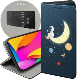 etui-z-klapka-do-realme-note-60-c63-wzory-ksiezyc-gwiazdy-kosmos-planety