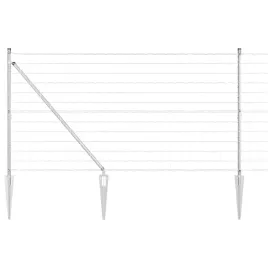 ogrodzenie-z-slupkiem-srebrny-14-x-10-m-stal