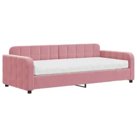 sofa-lozko-rozowa-2-w-1-z-materacem-224x100x71-cm